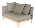 Loveseat rechts Milky Brown