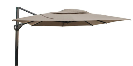 4 Seasons Outdoor Hacienda parasol 300 x 400 | diverse kleuren | inclusief voet 125 kg met wielen