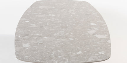 4 Seasons Outdoor Montana tafel 240 x 100 cm | Terrazzo keramiek tafelblad