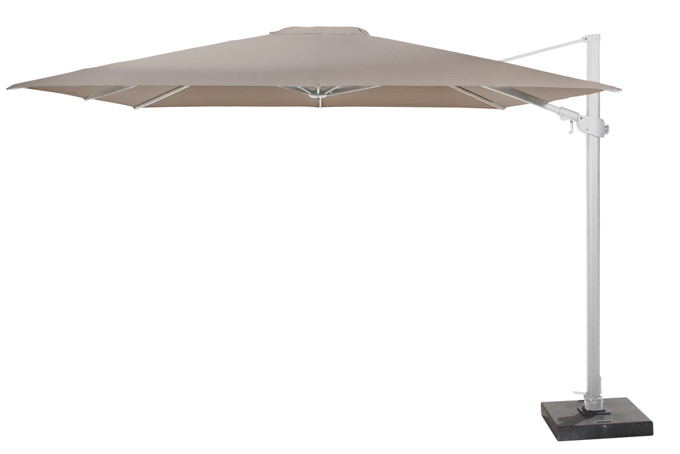 4 Seasons Outdoor Siesta 300 x 300 cm parasol premium | incl 125 kg voet met wielen