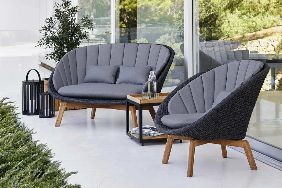 Peacock loungestoel | incl kussen | VERKOCHT