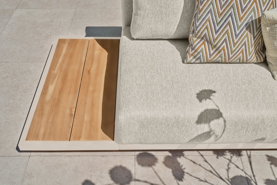 SUNS tuinmeubelen Kota Loungeset | Kleine Hoekopstelling | Camel Sand Frame