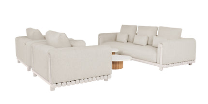 SUNS tuinmeubelen Lucia | Sofa Set | Camel Sand Frame