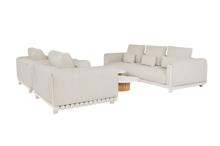 SUNS tuinmeubelen Lucia | Sofa Set | Camel Sand Frame