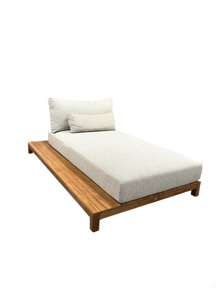 SUNS tuinmeubelen Portofino | Single Chaise Longue | Daybed | Camel Sand Frame