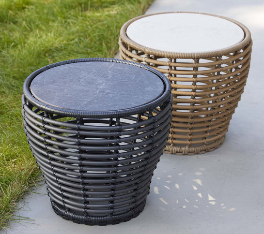 Cane-Line tuinmeubelen Basket Salontafel | Zwart of Naturel | 50cm