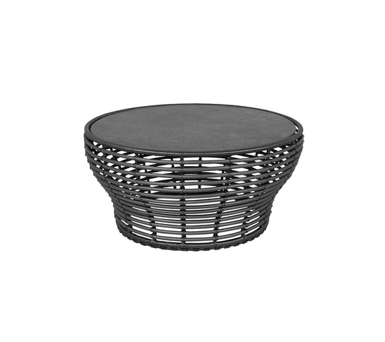 Cane-Line tuinmeubelen Basket Salontafel | Zwart of Naturel | 95cm