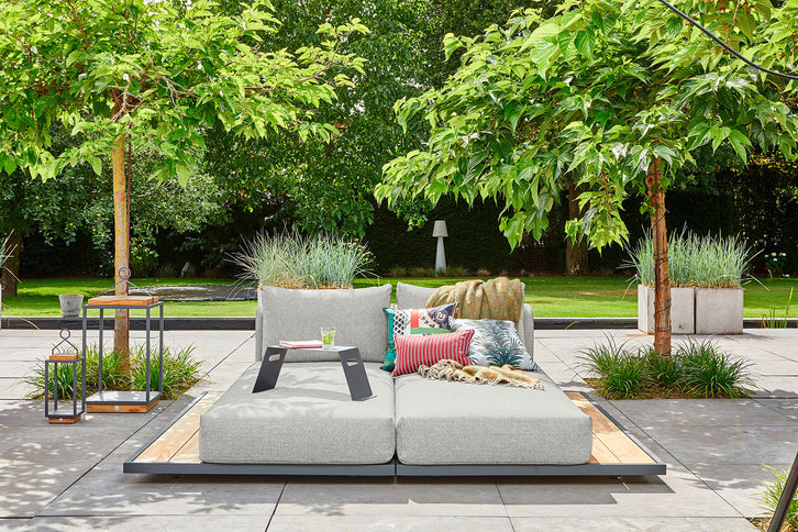 SUNS tuinmeubelen Kota | Daybed | Matt Royal Grey Frame